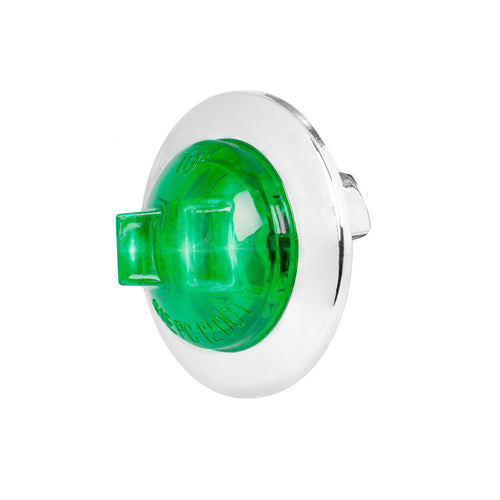 Green/Green 3/4” Dia. Dual Function Mini Wide Angle LED Sealed Light with Chrome Plastic Bezel