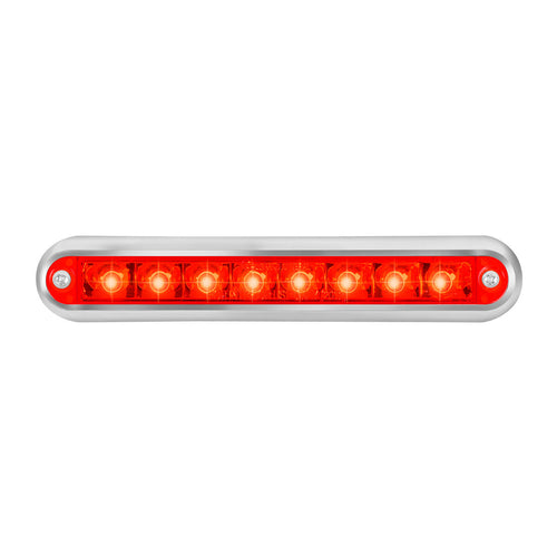 Grand General Pearl Series 6-1/2" Dual Function LED Light Bar Red/Red