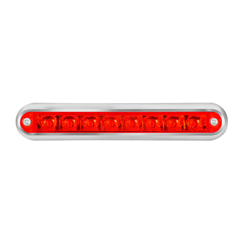 Grand General Pearl Series 6-1/2" Dual Function LED Light Bar Red/Red