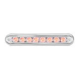 Grand General Pearl Series 6-1/2" Dual Function LED Light Bar Red/Clear