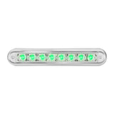 Grand General Pearl Series 6-1/2" Dual Function LED Light Bar Green/Clear