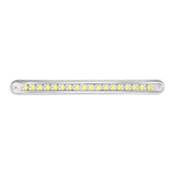 Grand General 12″ Surface Mount Pearl Marker & Turn LED Light Bar Amber/Clear With Chrome Plastic Base