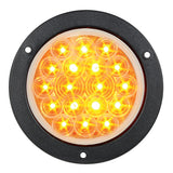 4" Fleet LED Light with Black Flange Mount in 3 Wires