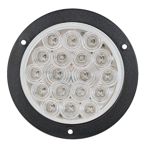 4" Fleet LED Light with Black Flange Mount in 3 Wires