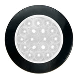 4" Fleet Flange Mount LED Light with Black Twist & Lock Bezel 3-Pin