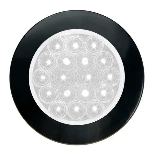 4" Fleet Flange Mount LED Light with Black Twist & Lock Bezel 3-Pin