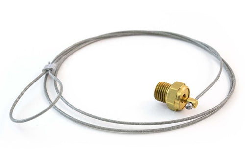 Low-Profile Drain Valve, 48" Cable Thread Size 1/4 IN