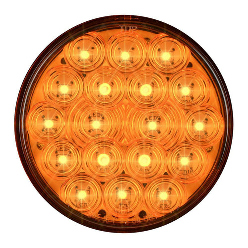 4" LED Sealed Light Fleet Series Amber