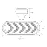 Grand General Spyder Series Oval Sequential Arrow Mid-Turn LED Light