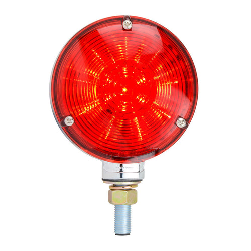 Grand General 4" Double Face Star LED Pedestal Light Amber/Red
