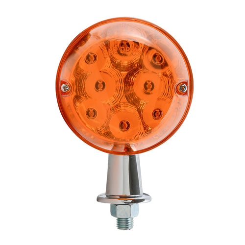 Grand General Spyder Series Single Face Honda LED Light 1-1/8" Arm Amber/Amber
