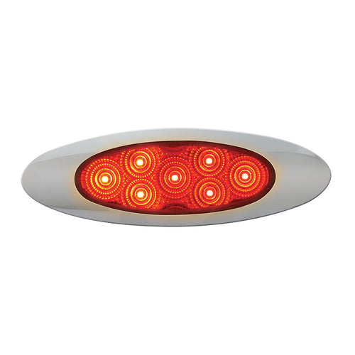 Ultra Thin Y2K LED Light with Chrome Bezel Amber