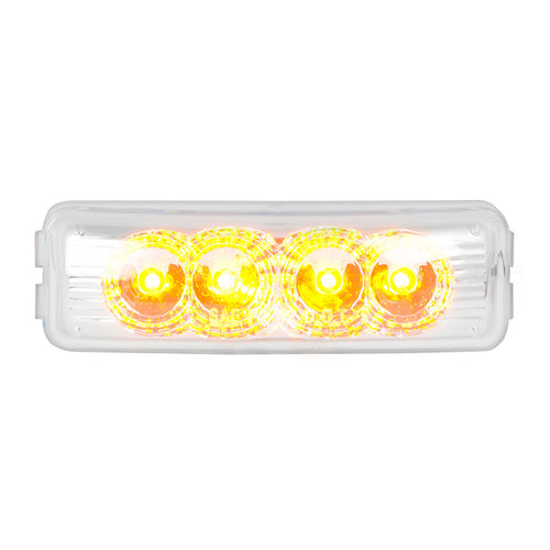 Medium Rectangular Spyder LED Marker Light 4 LEDs 12V