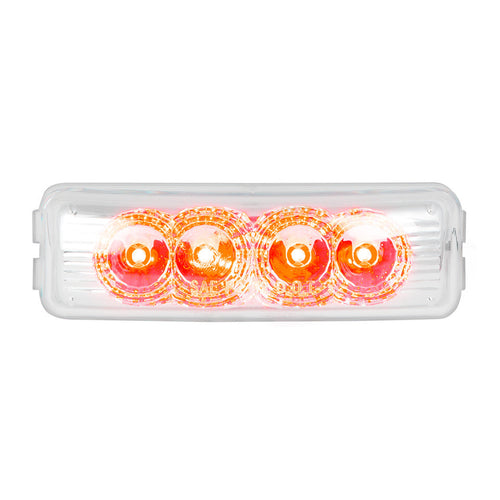 Medium Rectangular Spyder LED Marker Light 4 LEDs 12V