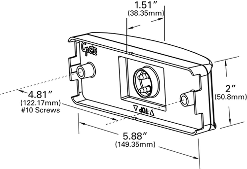 Grote Amber ABS, Reflex Lens, Male Pin Led
