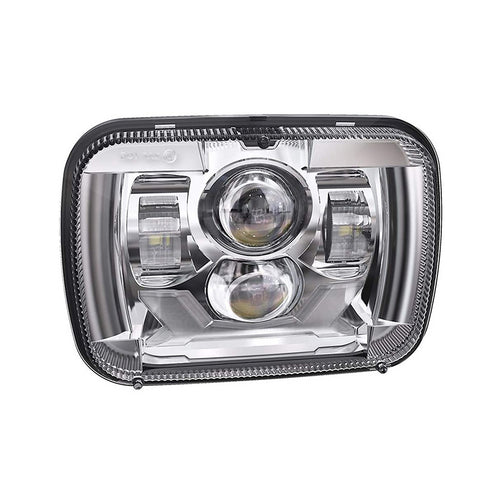 5x7” PROJECTOR LED HEADLIGHT - CHROME  (DRL & TURN SIGNALS)