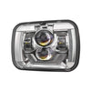 5x7” PROJECTOR LED HEADLIGHT - CHROME  (DRL & TURN SIGNALS)