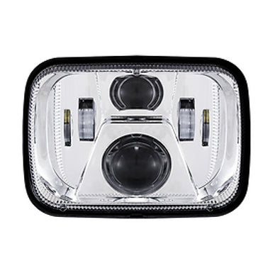 5"X 7" PROJECTOR LED HEADLIGHT / CHROME