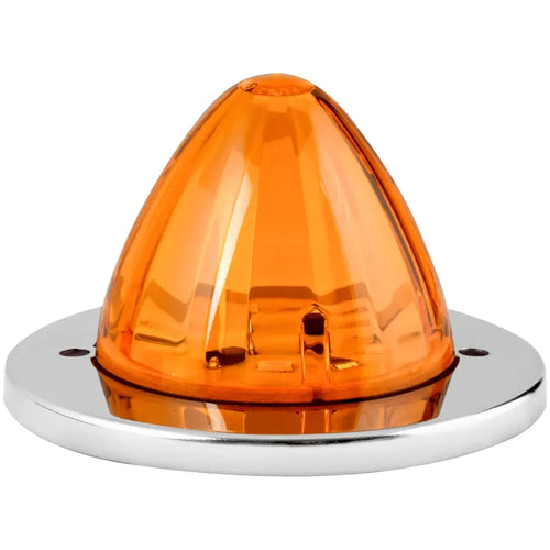 Grand General Amber/Amber 2" Watermelon Surface Mount LED Light with Stainless Steel Bezel