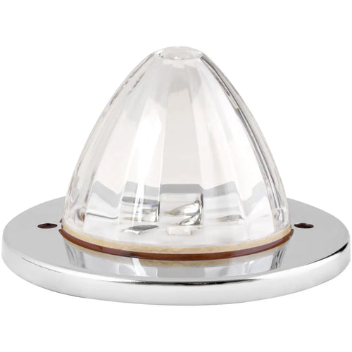 Grand General Amber /Clear 2" Watermelon Surface Mount LED Light with Stainless Steel Bezel