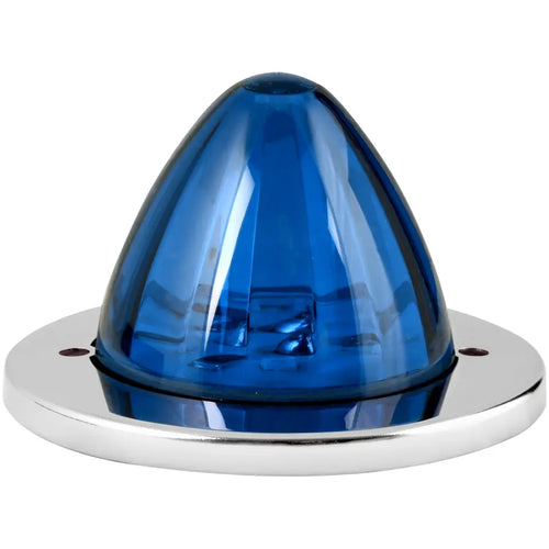 Grand General Blue/Blue 2" Watermelon Surface Mount LED Light with Stainless Steel Bezel