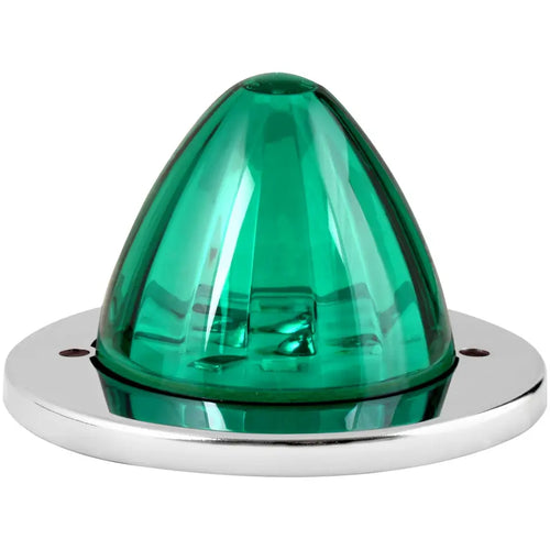 Grand General Green/Green 2" Watermelon Surface Mount LED Light with Stainless Steel Bezel