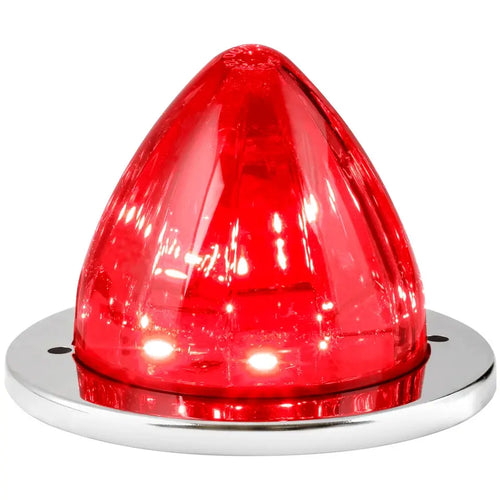 Grand General Red/Red 2-1/2" Watermelon Surface Mount LED Light with Stainless Steel Bezel