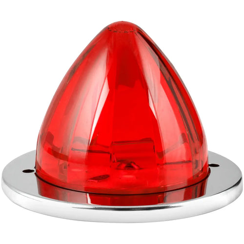 Grand General Red/Red 2-1/2" Watermelon Surface Mount LED Light with Stainless Steel Bezel