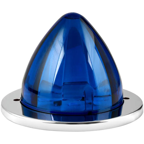 Grand General Blue/Blue 2-1/2" Watermelon Surface Mount LED Light with Stainless Steel Bezel