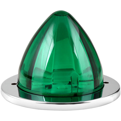 Grand General Green/Green 2-1/2" Watermelon Surface Mount LED Light with Stainless Steel Bezel