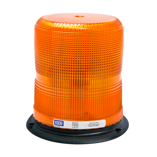 LED Beacon Pulse II, Medium Profile, 12-48VDC, 11 Flash Patterns, Amber