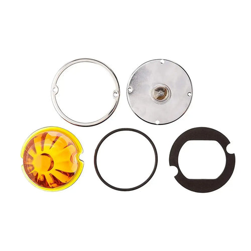 Clear Watermelon Flush Mount Large Glass Marker Light Kit 1157