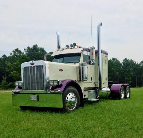 Lincoln Chrome Curved Cut 8” O.D X 60” L Top Stack 