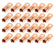 Standard Copper Tube Lugs  Gauge, 3/8" Stud, Bulk 25
