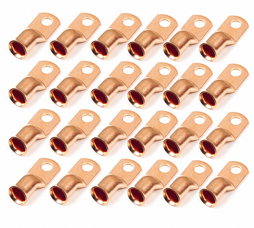 Standard Copper Tube Lugs  Gauge, 3/8" Stud, Bulk 25