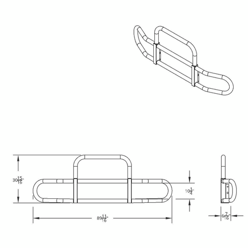 HighwayShield I30-304 Stainless Steel Grille Guard & Bracket Kit For 2012-2021 Peterbilt 579
