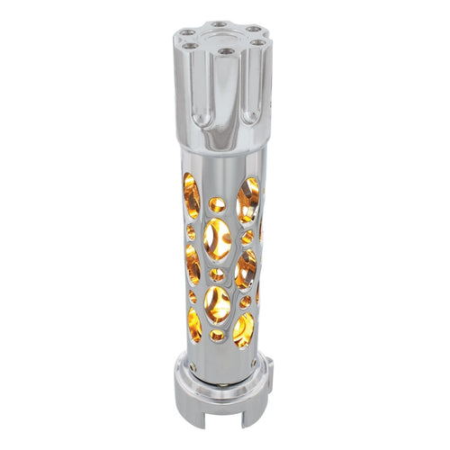 LED "Austin" Gun Cylinder Gearshift Knob w/ Adapter for 13 / 15 / 18 Speed
