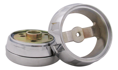 Chrome - 3-Hole Bolt Pattern - Includes Bezel  This Hub Kit is compatible with these models: