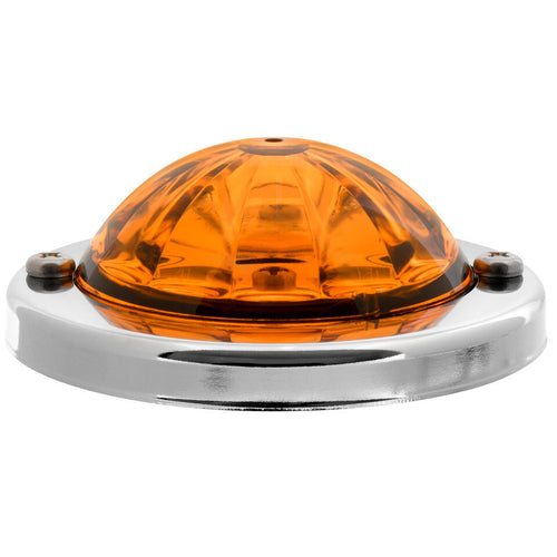Amber/Amber Mini Super Star Watermelon LED Sealed Light with Stainless Steel Bezel