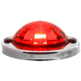 Grand General Red/Red Mini Super Star Watermelon LED Sealed Light with Stainless Steel Bezel