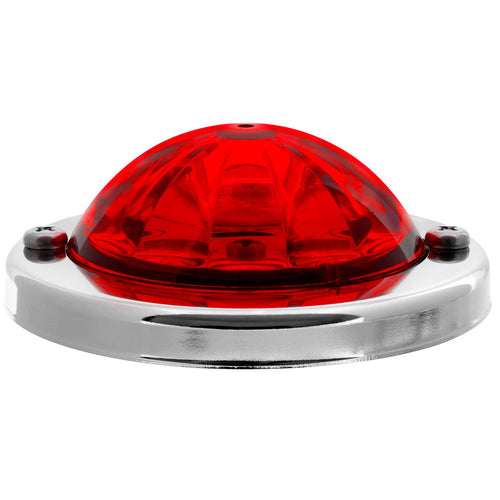 Red/Red Mini Super Star Watermelon LED Sealed Light with Stainless Steel Bezel