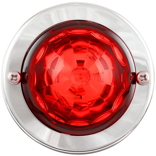 Red/Red Mini Super Star Watermelon LED Sealed Light with Stainless Steel Bezel