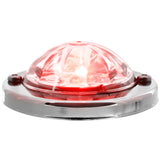 Grand General Red/Clear Mini Super Star Watermelon LED Sealed Light with Stainless Steel Bezel