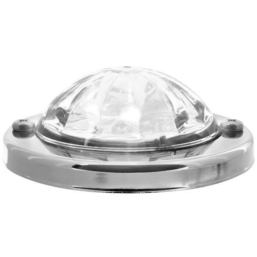 Grand General White/Clear Mini Super Star Watermelon LED Sealed Light with Stainless Steel Bezel