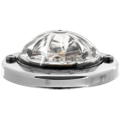 Grand General White/Clear Mini Super Star Watermelon LED Sealed Light with Stainless Steel Bezel