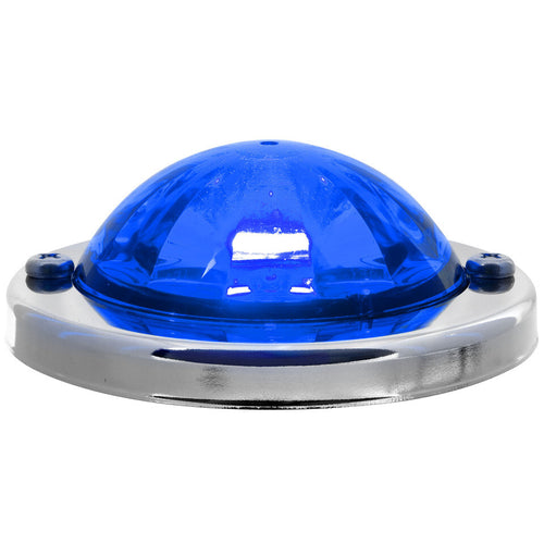 Grand General Blue/Blue Mini Super Star Watermelon LED Sealed Light with Stainless Steel Bezel
