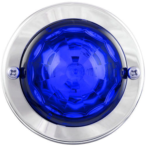 Grand General Blue/Blue Mini Super Star Watermelon LED Sealed Light with Stainless Steel Bezel