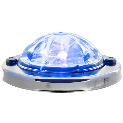 Grand General Blue Clear Mini Super Star Watermelon LED Sealed Light with Stainless Steel Bezel