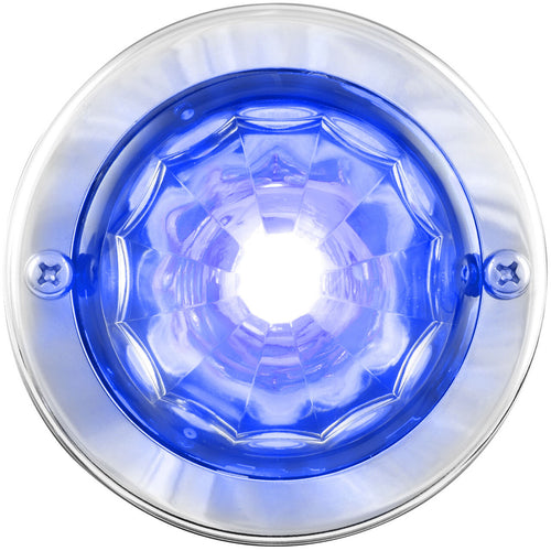 Grand General Blue Clear Mini Super Star Watermelon LED Sealed Light with Stainless Steel Bezel