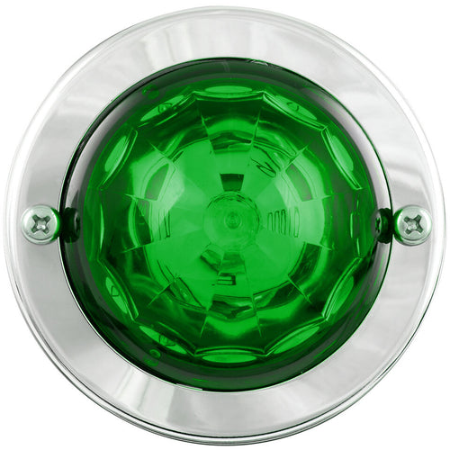 Grand General Green/Green Mini Super Star Watermelon LED Sealed Light with Stainless Steel Bezel